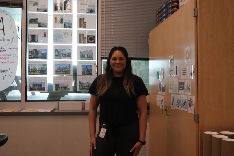 Architecture and interior design teacher Alissa Cornic smiles for the camera. 