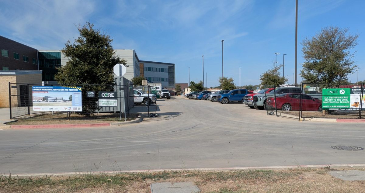 Submitted Photo of the construction site where the CORE banners are hung.